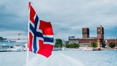 panorama norweskiego miasta